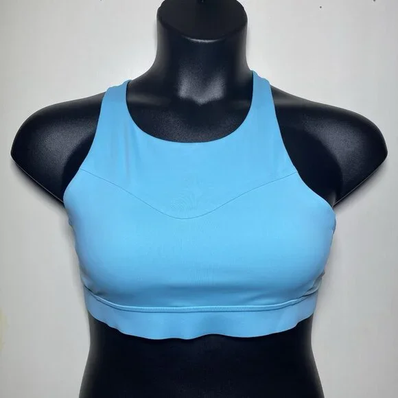 Brooks 40DDE Drive 3 Pocket Run Bra Vivid Teal Compression Wicking Quick Dry - Picture 11 of 11